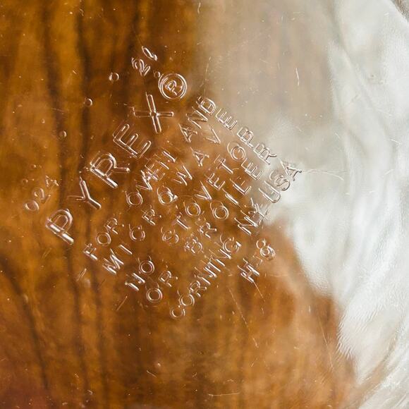 Vintage PYREX Originals Clear Dome Lid w Knob 2 QT Casserole dish bowl 024 - Picture 8 of 10